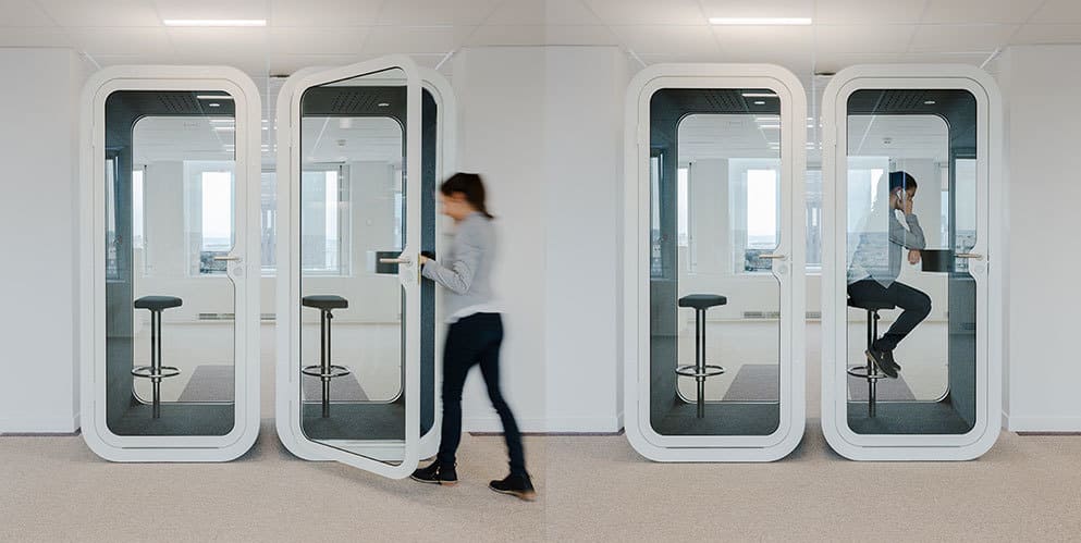 Cabine acoustique pour téléphoner en open-space